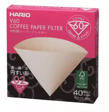 HARIO | Filtres V60 1/4 tasses