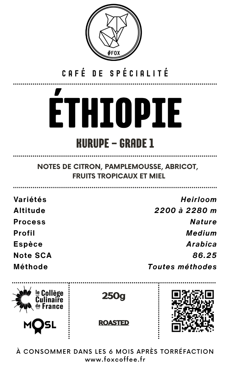 ÉTHIOPIE | Kurupe – Grade 1 – Image 2